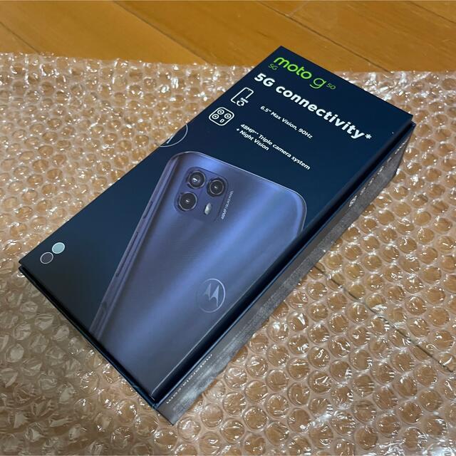 【新品未開封】 モトローラ moto g50 5G テンダーグリーン 1