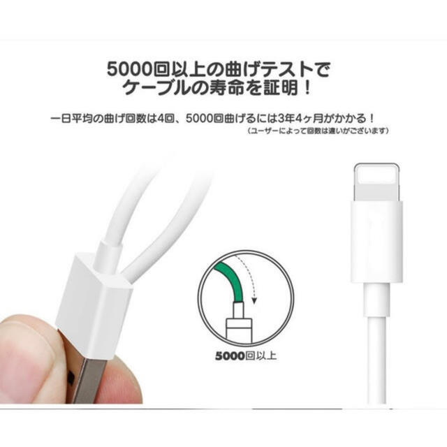 SALE／37%OFF】 ライトニングケーブル 1m USB 充電器 純正品質 iPhone スマホ/家電/カメラ