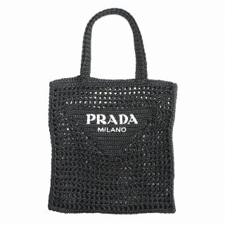 プラダ(PRADA)の21ss プラダ PRADA ラフィア トライアングル ロゴ トート ハンド バ(トートバッグ)