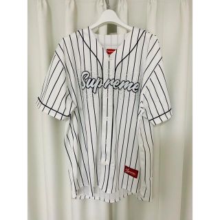 希少 XL supreme rhinestone baseball jersey