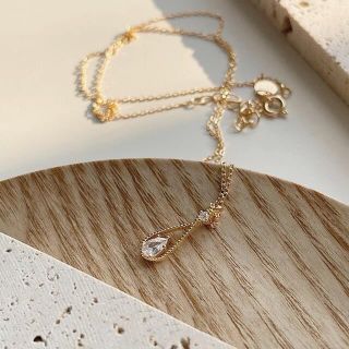 エテ(ete)のcrystal drop necklace 18k coating(ネックレス)