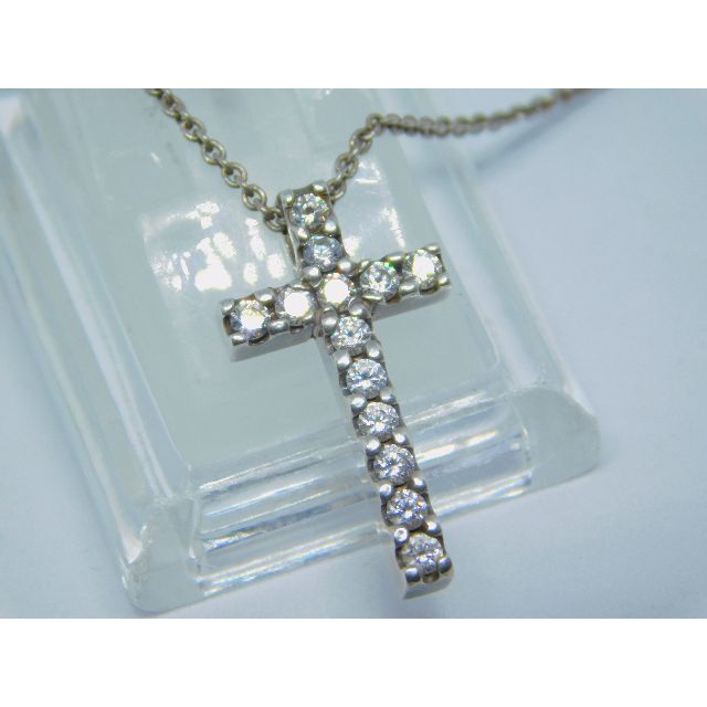 美品　スタージュエリー　STAR JEWELRY　クロス　ネックレス　ジルコニア 5