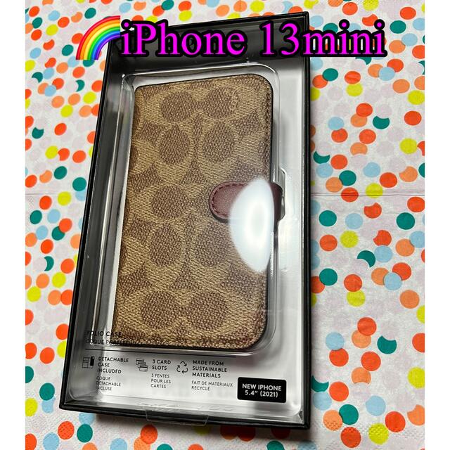 COACH(コーチ)の🌈【iPhone 13mini】COACH 2way ケース スマホ/家電/カメラのスマホアクセサリー(iPhoneケース)の商品写真