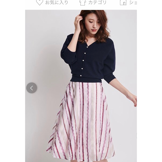Noela(ノエラ)のNoela スカート　紫色 レディースのスカート(ひざ丈スカート)の商品写真