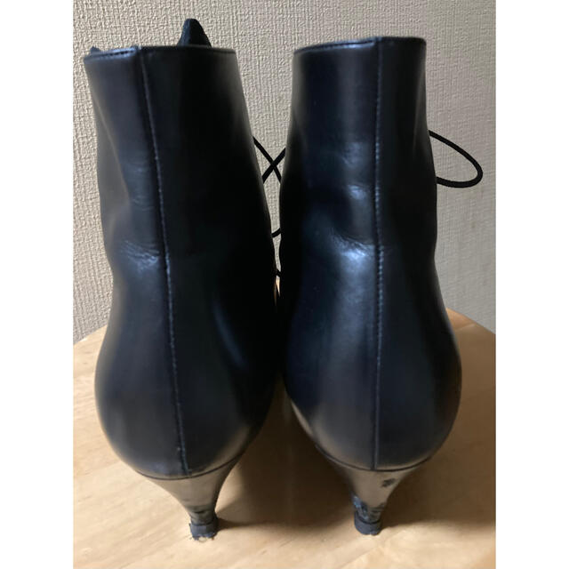 正規美 SAINT LAURENT PARISサンローラン レースアップブーツ 黒 39
