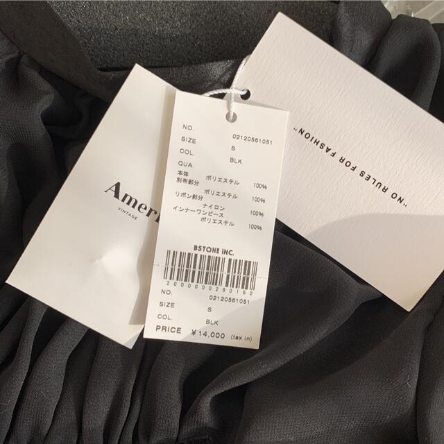 Ameri VINTAGE - 【新品未使用】アメリ CHIFFON GATHER DRESS サイズS