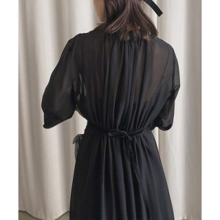 「【新品未使用】アメリ CHIFFON GATHER DRESS サイズS」に