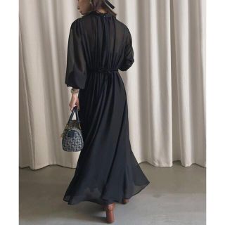 Ameri VINTAGE - 【新品未使用】アメリ CHIFFON GATHER DRESS サイズS