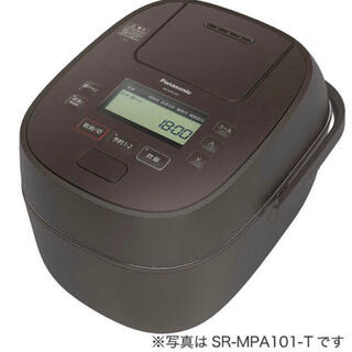 パナソニック(Panasonic)のパナソニック 炊飯器 1升 可変圧力おどり炊き ブラウン SR-MPA181-T(炊飯器)