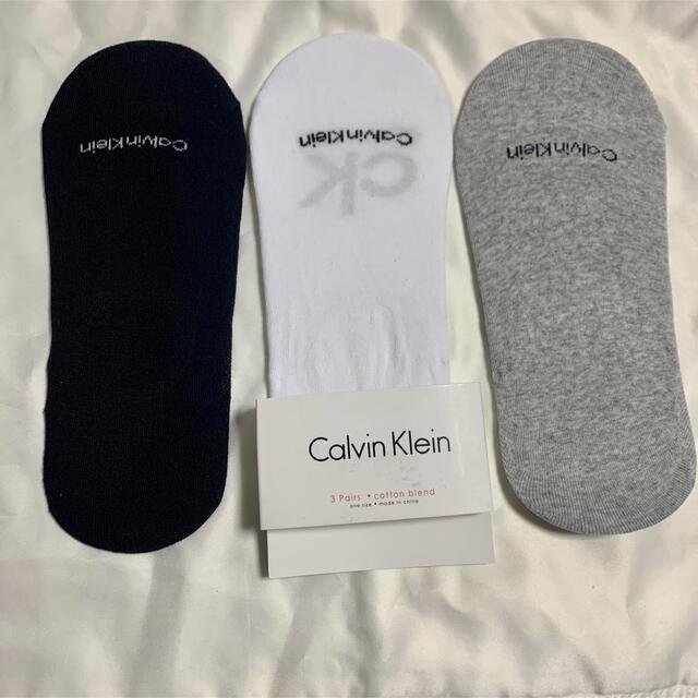 Calvin Klein(カルバンクライン)のCalvin Klein カルバンクライン くるぶし靴下 ３足組 24.5-28 メンズのレッグウェア(ソックス)の商品写真