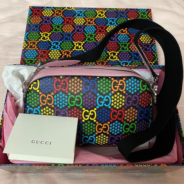 新しい Gucci - GUCCI GG Psychedelic camera bag 未使用 ショルダー