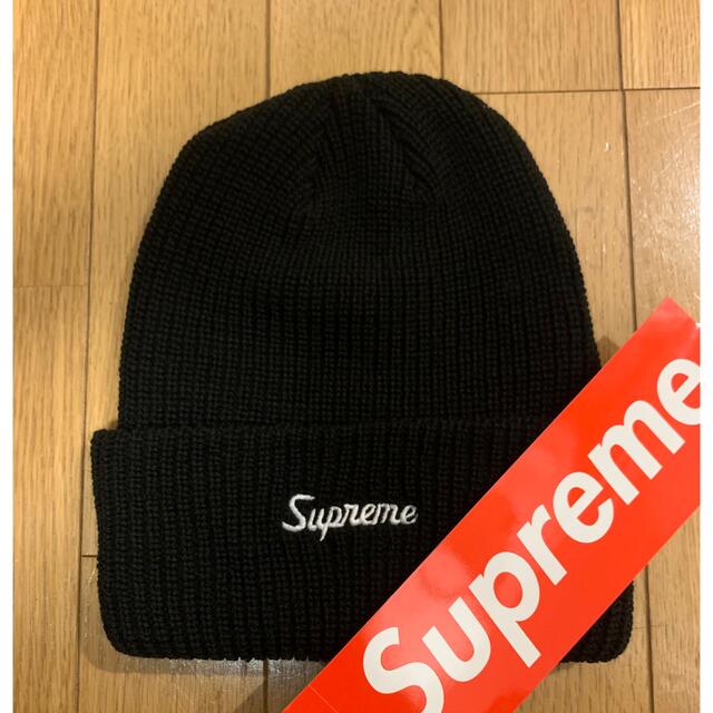 21FW Supreme Loose gauge Beanie ブラック 新品