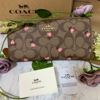 女性に人気! 長財布 レディース 財布 ピンク 新品 未使用 COACH ...