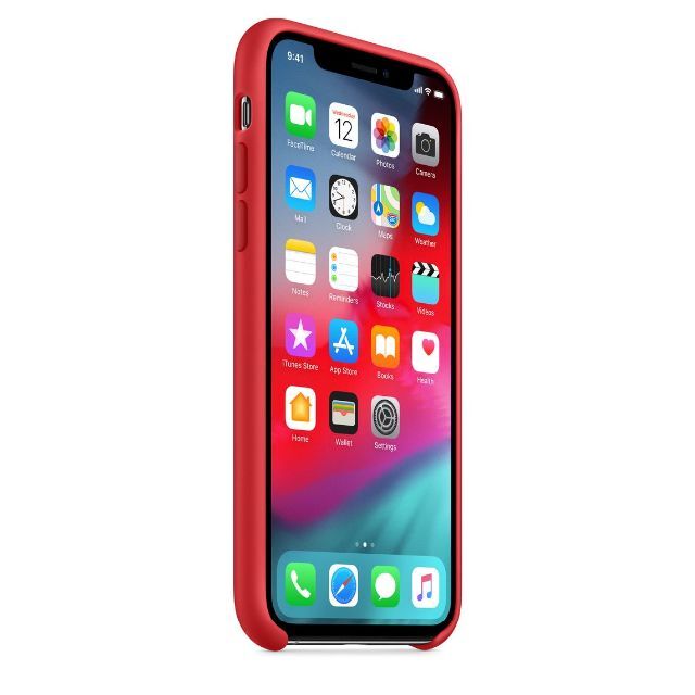 Apple(アップル)の新品未開封 Apple純正 iPhone XS / X シリコンケース レッド スマホ/家電/カメラのスマホアクセサリー(iPhoneケース)の商品写真