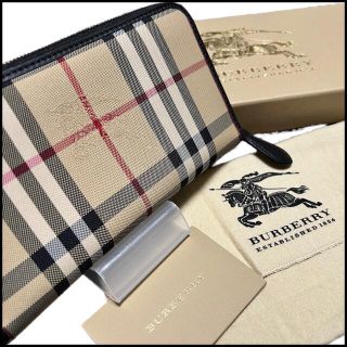 バーバリー(BURBERRY)のA10サンダーボルトⅡ様専用【美品】バーバリー　ノバチェック　ラウンドジップ(長財布)