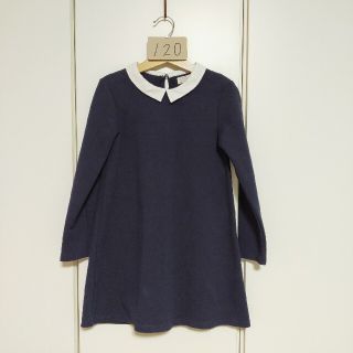 ザラキッズ(ZARA KIDS)のZARA 120 ワンピース ネイビー ZARAKIDS 卒園 入学 七五三(ドレス/フォーマル)