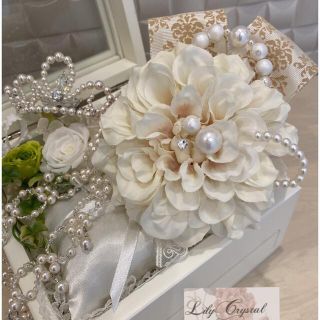 コサージュ☆卒業式、入園式、入学式、結婚式☆リリークリスタルナゴヤ(ブローチ/コサージュ)