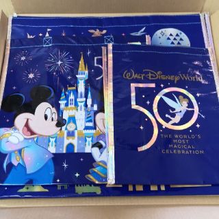 ディズニー(Disney)の☆WDW ディズニーワールド 50周年 記念エコバッグ 　ショッピングバッグ(エコバッグ)