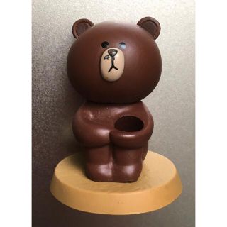 LINE フレンズ ブラウン 中古 ペン立て フィギュア(その他)