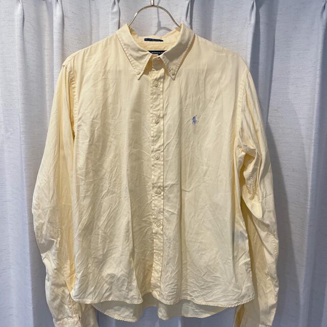 Ralph Lauren(ラルフローレン)のラルフローレン　美品シャツ　パステルイエロー レディースのトップス(シャツ/ブラウス(長袖/七分))の商品写真