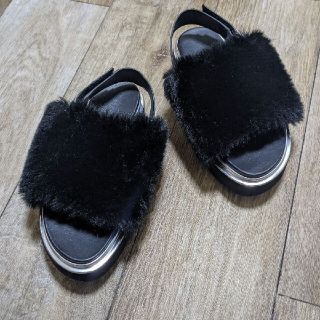 マルニ(Marni)の定価3.7万円◇UNITED NUDE◇エコファーサンダル◇23cm(サンダル)