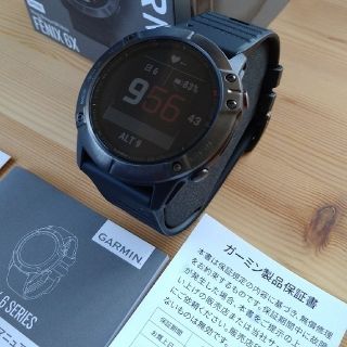 【値下げ】美品ガーミン fenix 6X Sapphire Black DRC