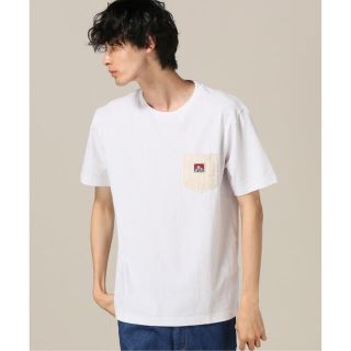 ベンデイビス(BEN DAVIS)のBEN DAVIS ベンデイビス デニムヒッコリーポケットTシャツ M(Tシャツ/カットソー(半袖/袖なし))