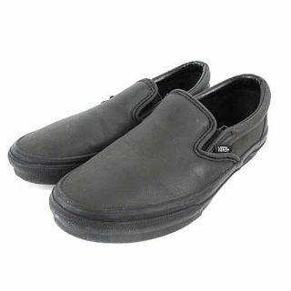 ヴァンズ(VANS)のバンズ V98LEADER SLIP ON スリッポン シューズ 黒 25.5(スリッポン/モカシン)