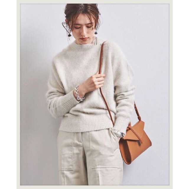 UNITED ARROWS(ユナイテッドアローズ)のunitedarrows UWSC フォックス クルーネック ニット† レディースのトップス(ニット/セーター)の商品写真