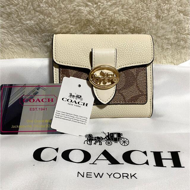 COACH コーチ 2つ折り財布 シグネチャーポケット8札入れ1外側