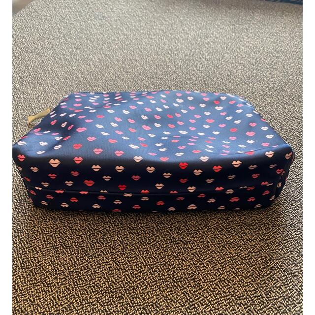 kate spade new york(ケイトスペードニューヨーク)のkate spade new yoke  ポーチ　リップ柄/NAVY レディースのファッション小物(ポーチ)の商品写真