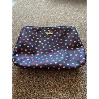 ケイトスペードニューヨーク(kate spade new york)のkate spade new yoke  ポーチ　リップ柄/NAVY(ポーチ)