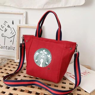 スターバックスコーヒー(Starbucks Coffee)の海外限定品　スターバックス　ハンドバッグ ショルダー・バッグ 2wayエコバッグ(トートバッグ)