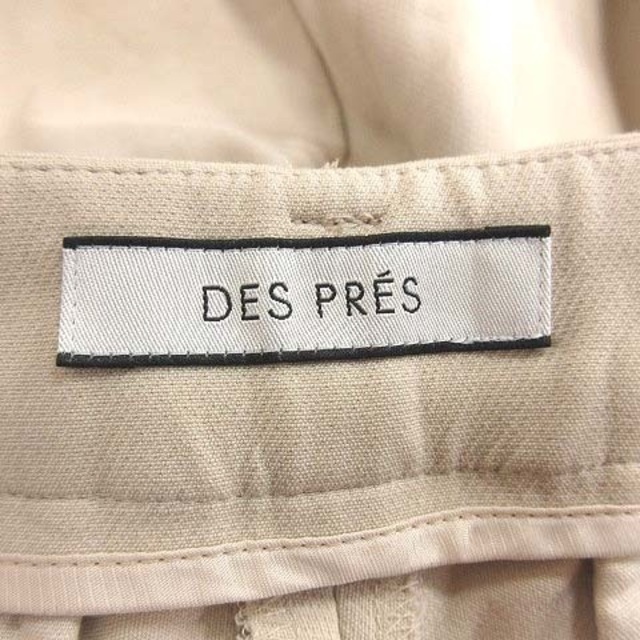 DES PRES(デプレ)のデプレ トゥモローランド テーパードパンツ スラックス 34 ベージュ レディースのパンツ(その他)の商品写真