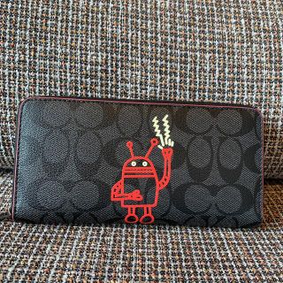 コーチ(COACH)のコーチ　長財布　キースヘリング黒(長財布)