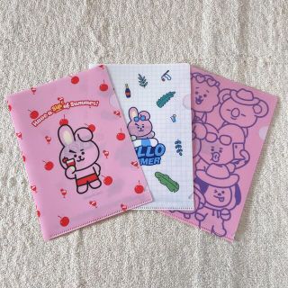 ボウダンショウネンダン(防弾少年団(BTS))のBT21 COOKY クリアファイル 3枚セット(キャラクターグッズ)