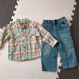 ギャップキッズ(GAP Kids)のトップス＆ジーンズセット(パンツ/スパッツ)