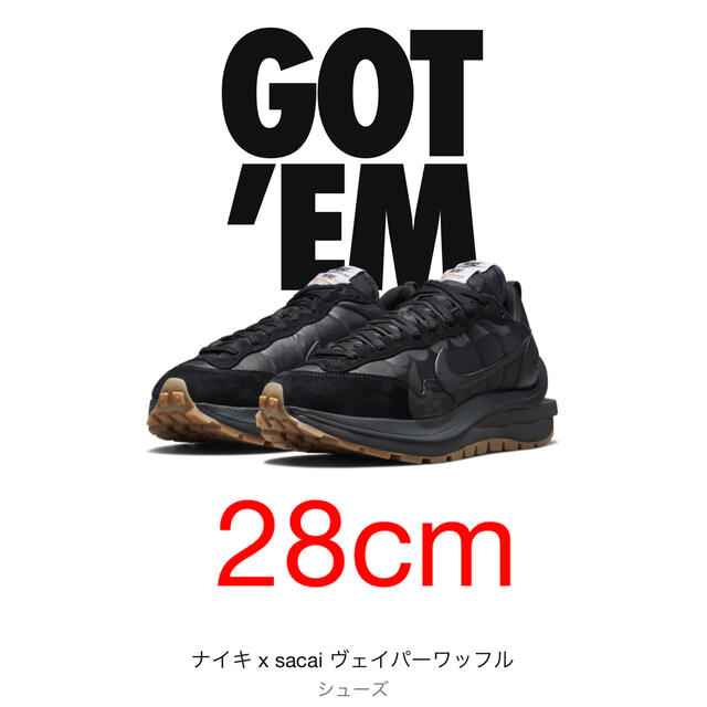 NIKE SACAI ヴェイパーワッフル 28cm Black Gum ナイキ - www ...