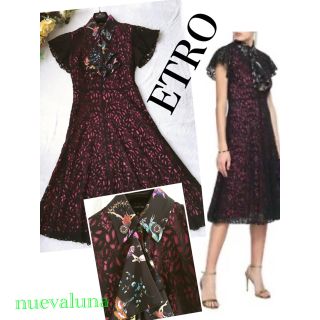 エトロ(ETRO)の再値下げ セール☆未使用 ETRO エトロ 洗練 ハイクラス 品格 美人 ドレス(ひざ丈ワンピース)