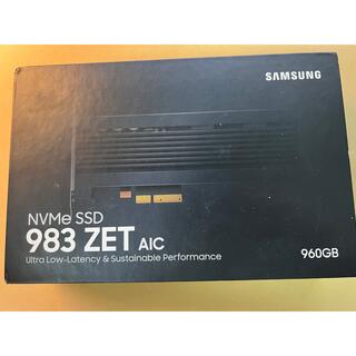 Samsung Pcie ssd 983ZET 960G Optane(PCパーツ)