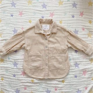 ザラキッズ(ZARA KIDS)の☆美品☆ZARA☆コットンコーデュロイシャツジャケット☆アウター(ジャケット/コート)