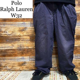 ポロラルフローレン(POLO RALPH LAUREN)のポロラルフローレンゴルフパンツチノパンワーク紫パープルメンズ古着w32polo(ワークパンツ/カーゴパンツ)