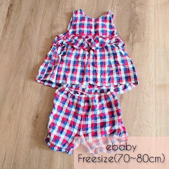 BeBe(ベベ)の【ebaby】セットアップ　70~80cm キッズ/ベビー/マタニティのベビー服(~85cm)(シャツ/カットソー)の商品写真