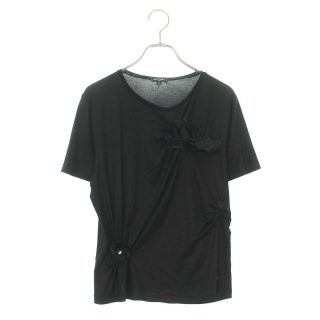 シャネル(CHANEL)のシャネル フェイクパール カメリア装飾 Tシャツ 34(Tシャツ(半袖/袖なし))