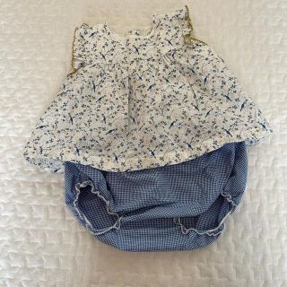 プチバトー(PETIT BATEAU)のはーちゅん様専用　プチバトー  小鳥のセットアップ(ロンパース)