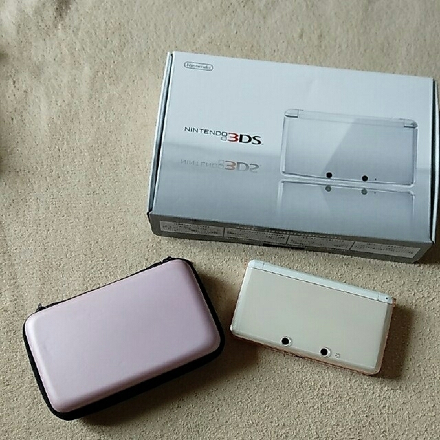 ニンテンドー3DS - Nintendo 3DS 本体 アイスホワイト(ケース付