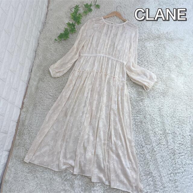 CLANE - 美品 クラネ CLANE シースルーフラワーワンピース サイズ2の ...