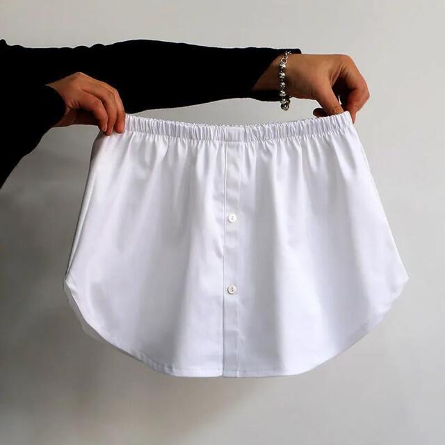  つけ裾 付け裾 白 ホワイト レディースのスカート(その他)の商品写真