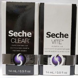 セシェ(Seche)のセシェ14 mL ベースコート & トップコート新品。(ネイルトップコート/ベースコート)