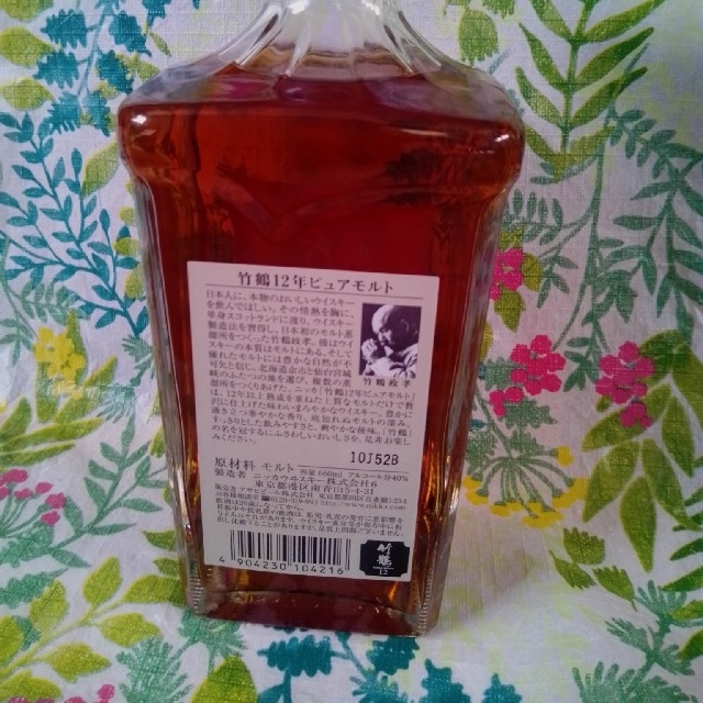 ニッカウヰスキー 竹鶴12年ピュアモルト　旧ボトル角瓶 660ml  超レア出品 3